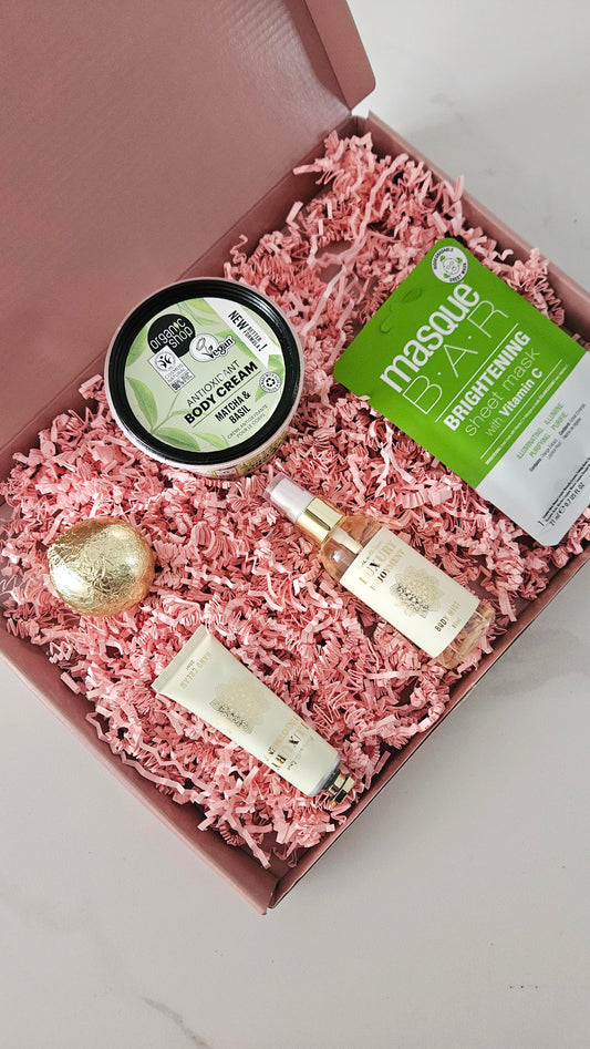 Cadeaubox Luxe beautymoment - Goud met groene beautybox - By Anoor
