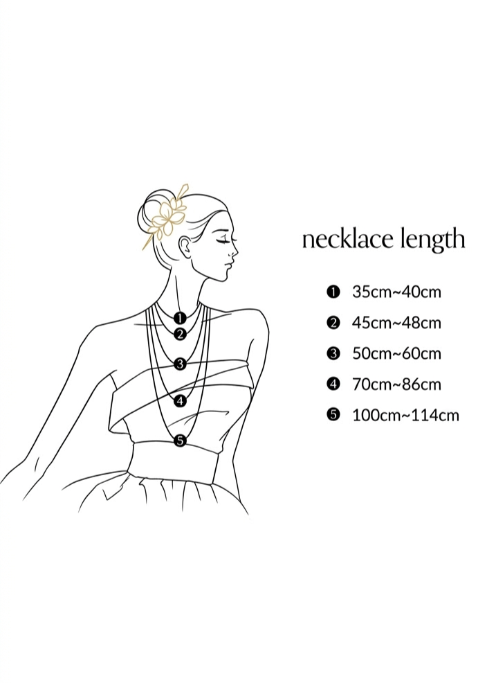 Afmetingen ketting centimeters
