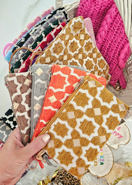 Kleine boho tasjes met marokkaanse patronen