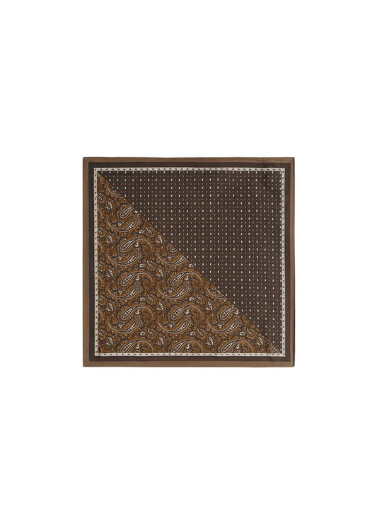 Sjaaltje donkerbruin paisley by anoor herfstcollectie