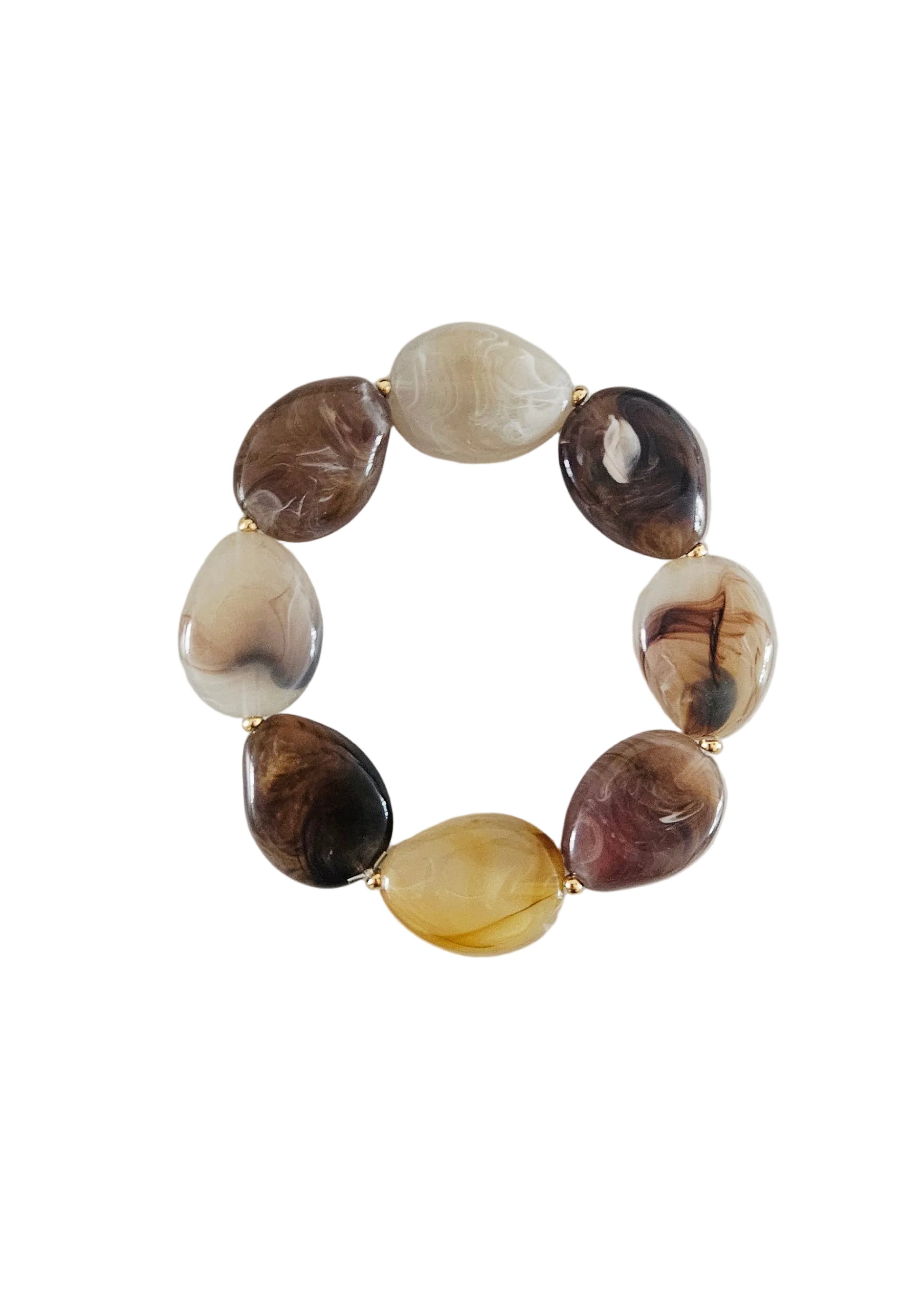 Handgemaakte-kralenarmband-beige-bruine-kralen