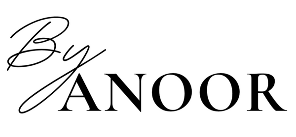 Logo van by anoor webshop met sieraden en cadeaus