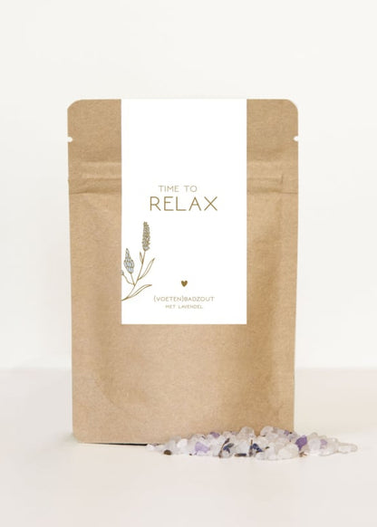 Badzout voetenbad time to relax lavendel