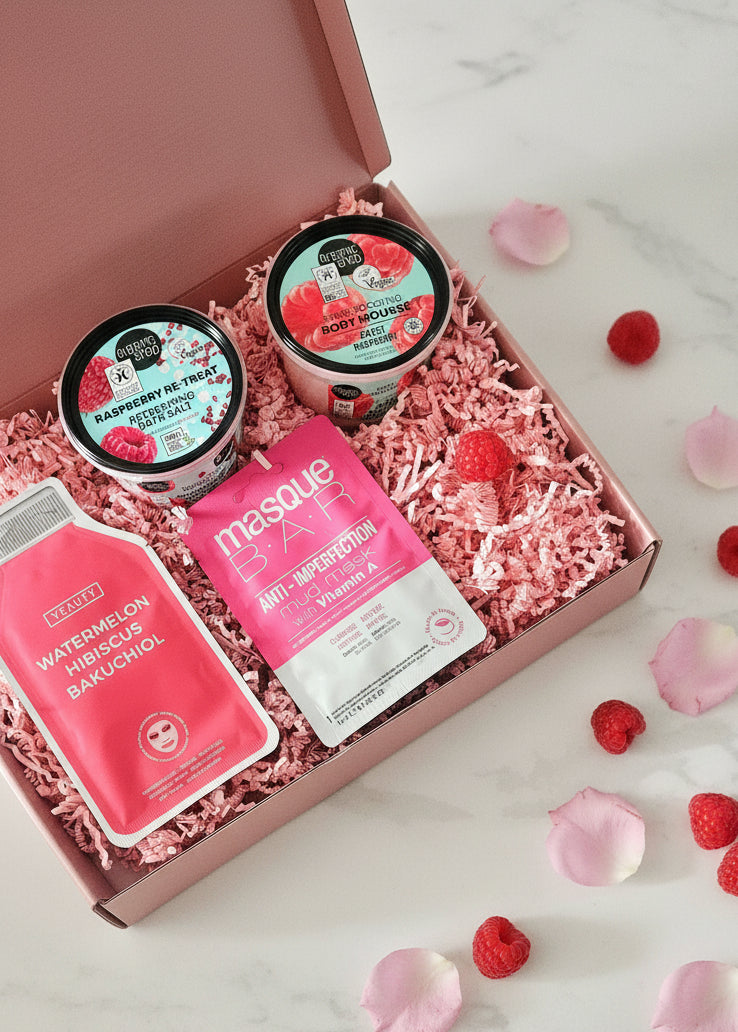 Beautybox met framboxen Organic Shop