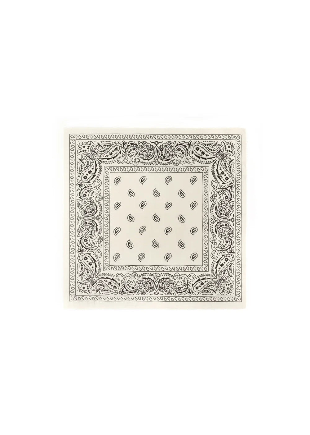 Beige zachte wintersjaal met paisley patroon vierkant