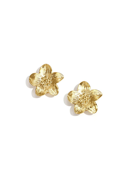 By Anoor manchetknopen goud bknopenset bloemen