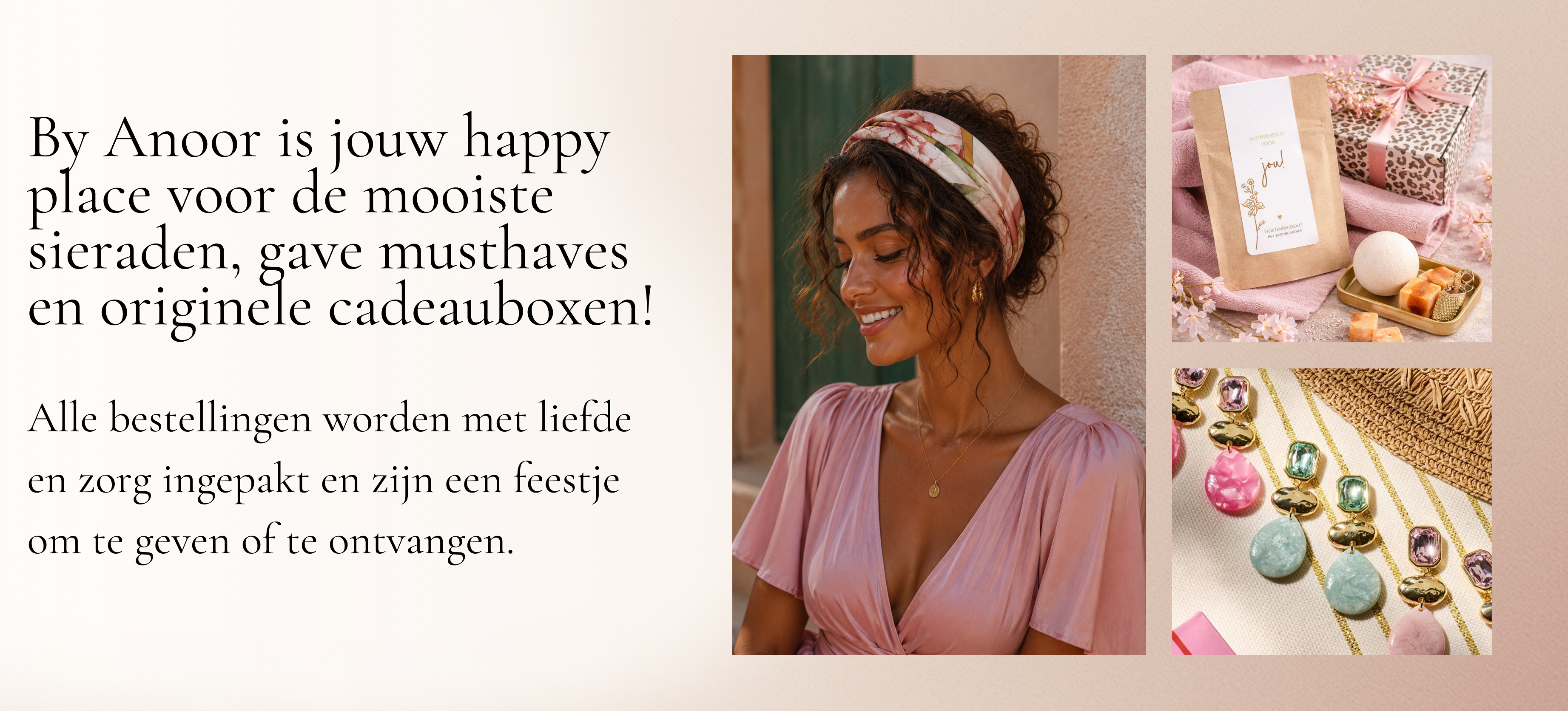 Byanoor.nl webshop met hippe sieraden en musthaves en  originele cadeauboxen