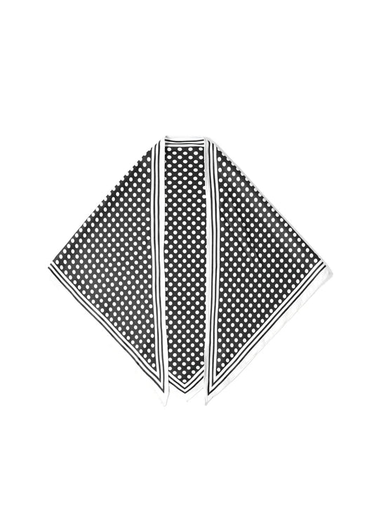 Glanzende hippe sjaal lange driehoek polka dots