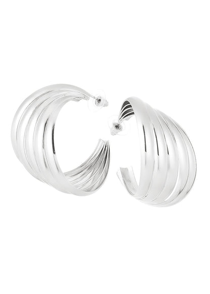 Grote brede oorringen hoops 