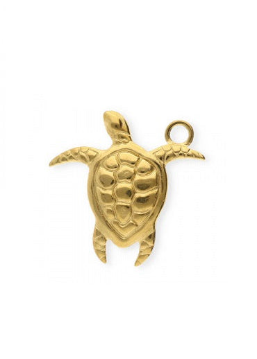 Hanger bedel rvs goud zee schilpas