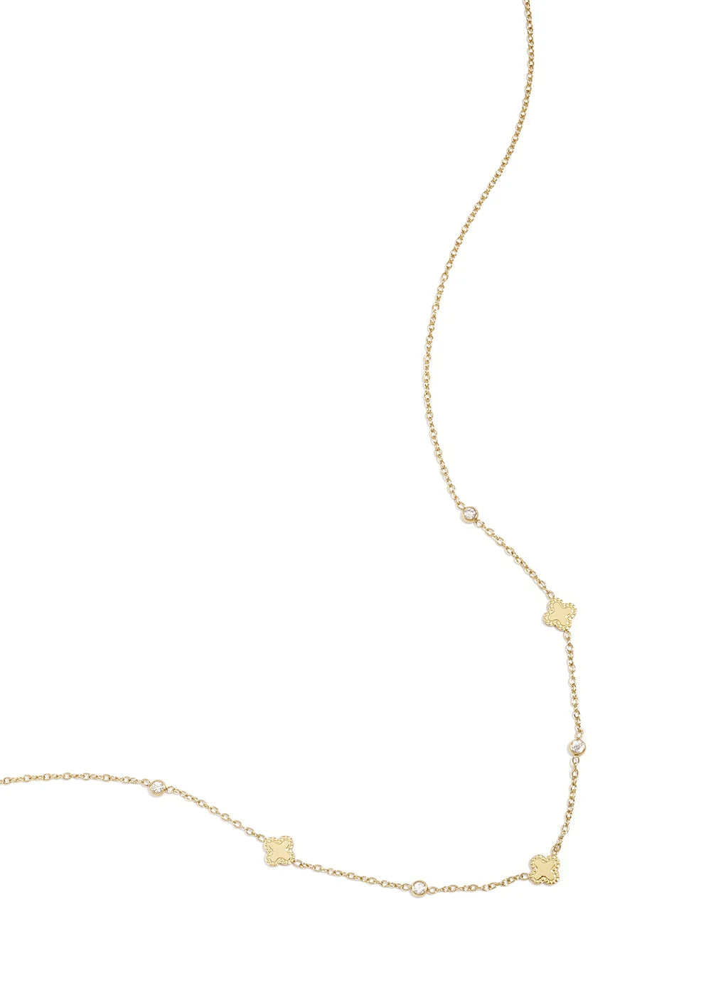 Ketting kalvertjes goud stainless steel