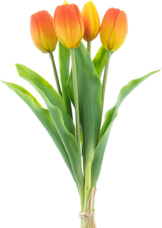 Kunsttulpen oranje real touch 36 cm