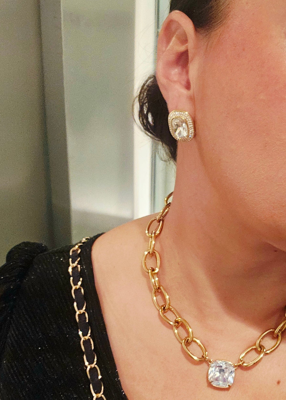Chique luxe sieraden goud grote steen feestdagen
