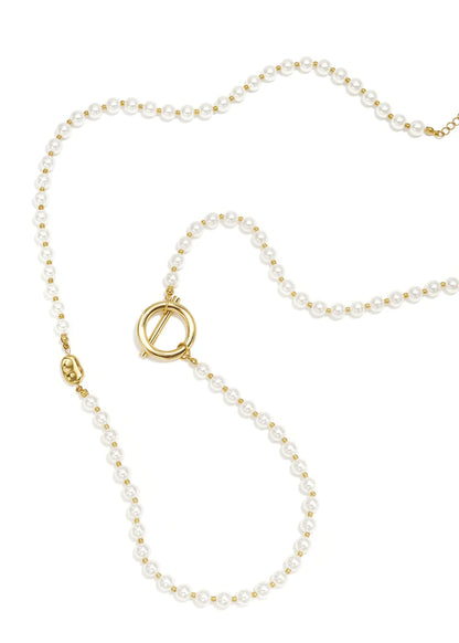 Mooie lange ketting pearls met parels waterproof