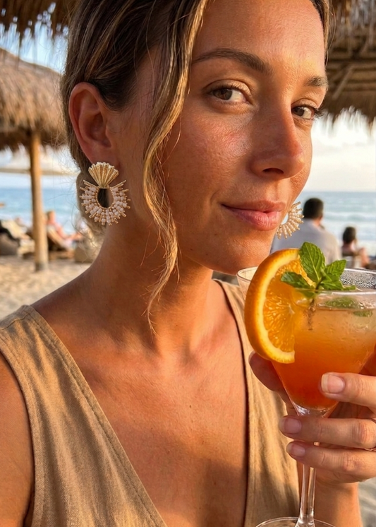 Oorbellen zomer vakantie strand schelpje kralen