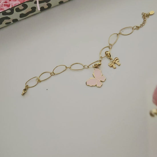 DIY armbandje vlinders - hoe maak je een armbandje met bedels