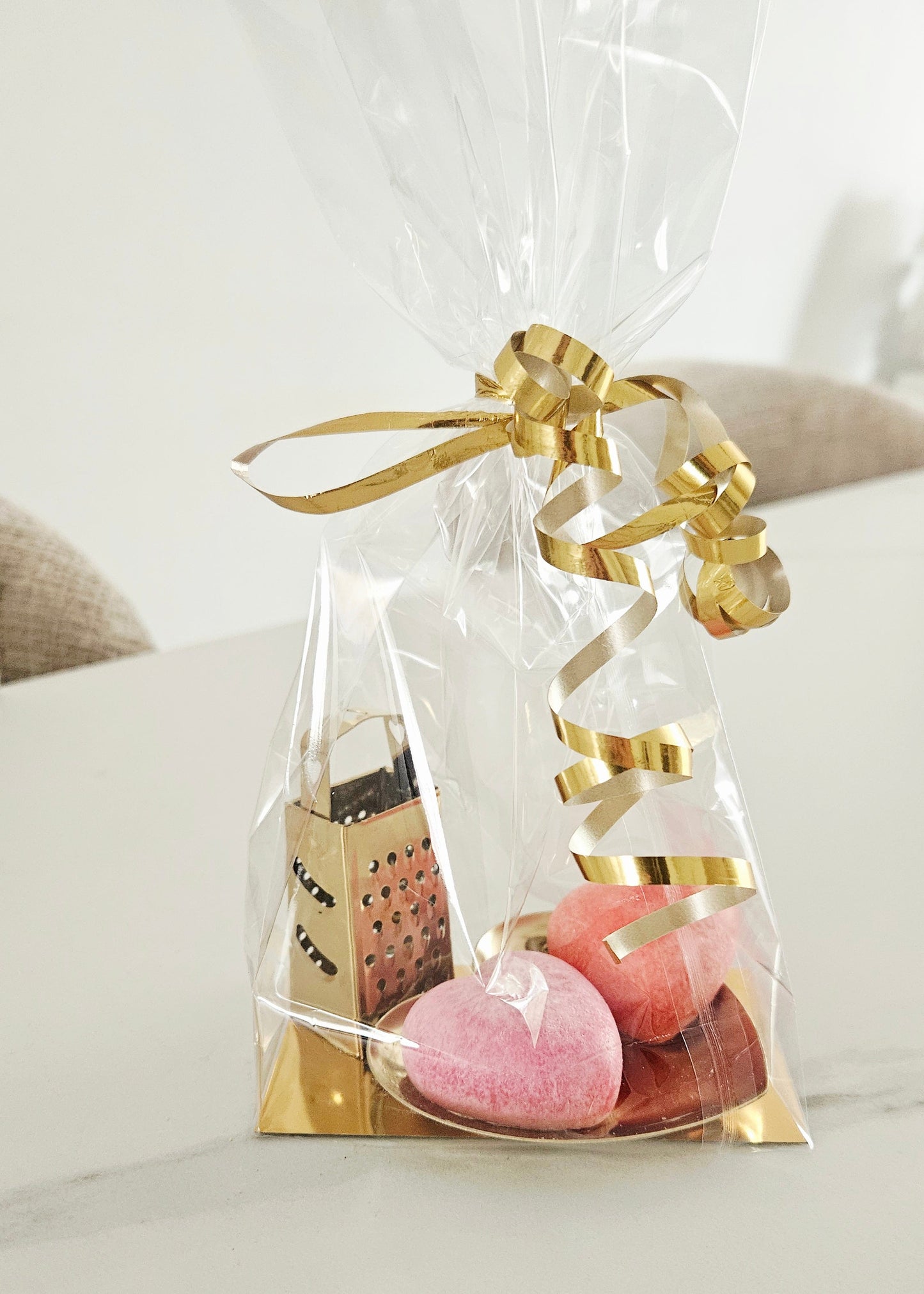Compleet setje met amberblokjes in cadeauverpakking