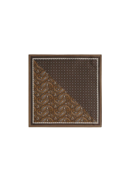 Sjaaltje donkerbruin paisley by anoor herfstcollectie