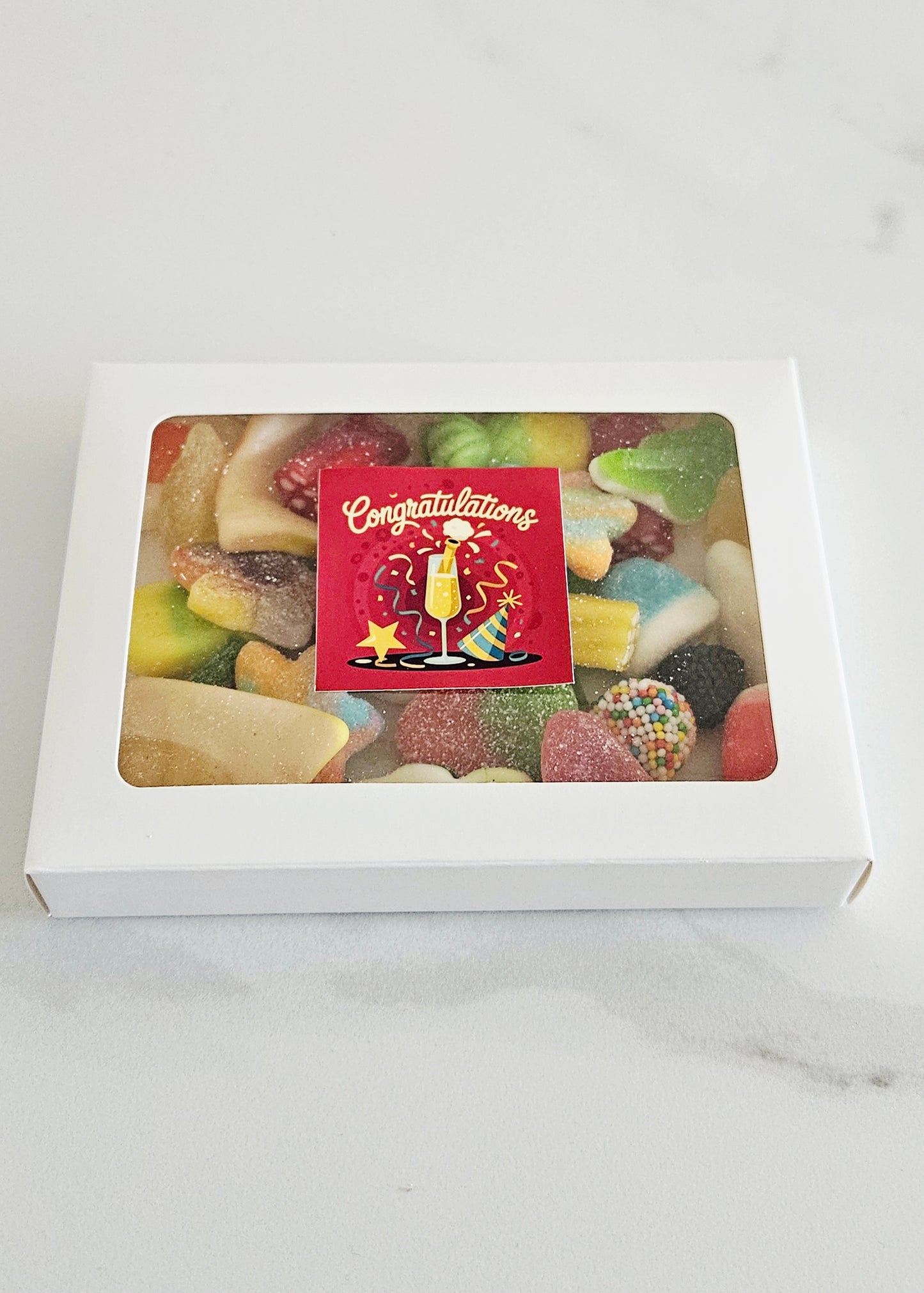 Snoepcadeau congratulations en proost