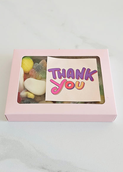 Snoepcadeau thank you bedankt halal en vegan