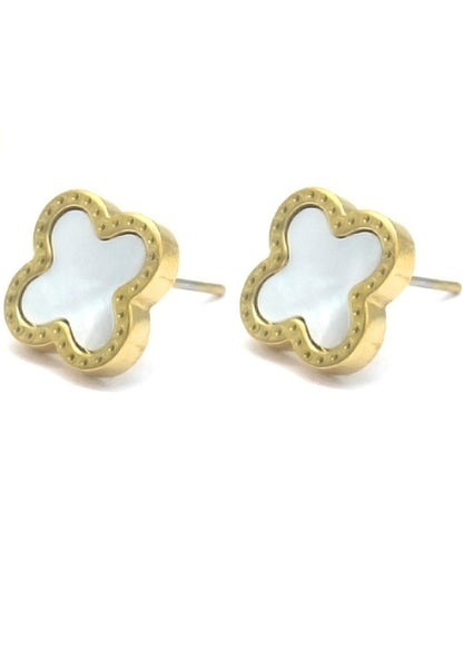 Stevige oorstekers oorbellen clovers klavers