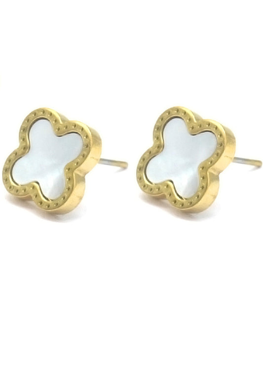 Stevige oorstekers oorbellen clovers klavers