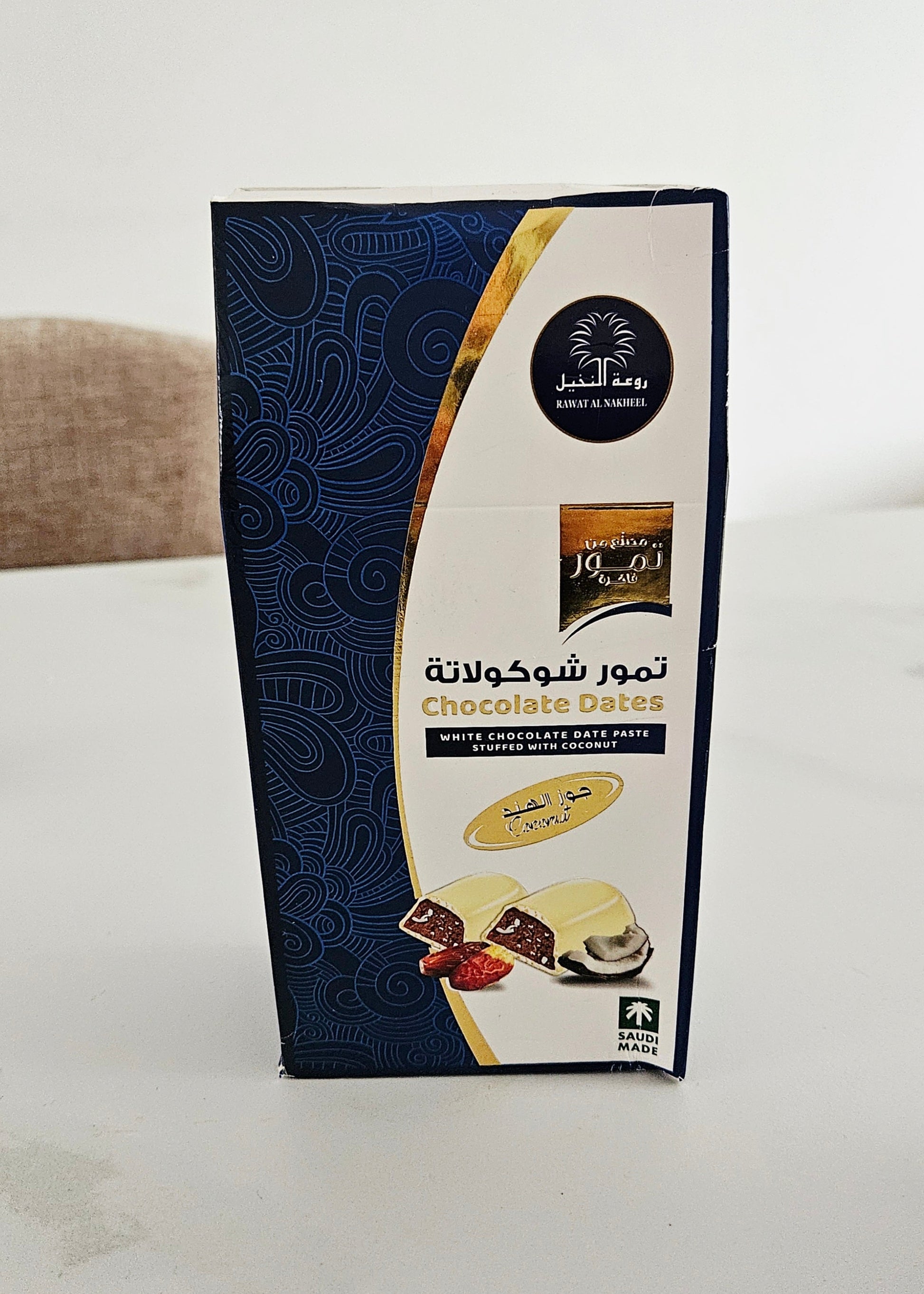 Verpakte dadels chocolade