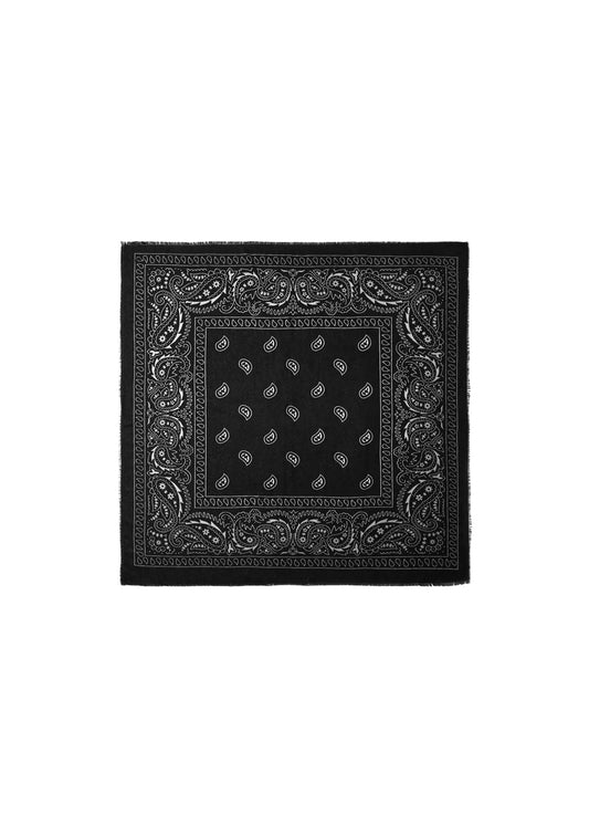 Zwarte zachte sjaal paisley by anoor